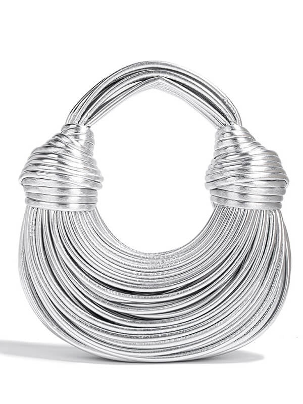 Knotted Braided Dumpling Shoulder Bag