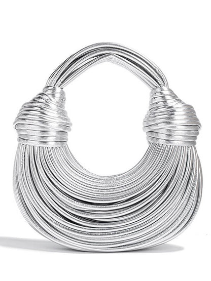 Knotted Braided Dumpling Shoulder Bag