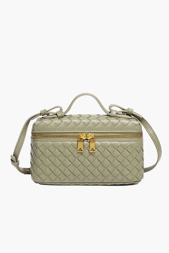 Woven Leather Crossbody Bag – Elegant Everyday Essential