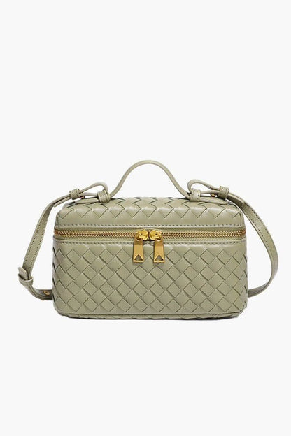 Woven Leather Crossbody Bag – Elegant Everyday Essential