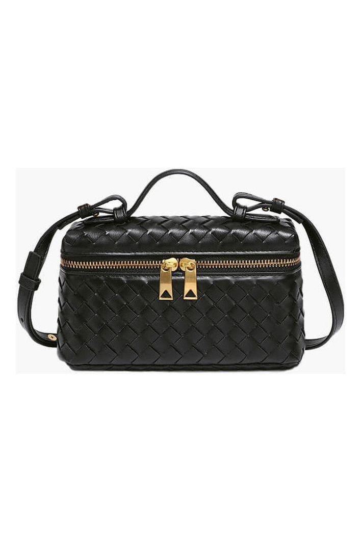 Woven Leather Crossbody Bag – Elegant Everyday Essential