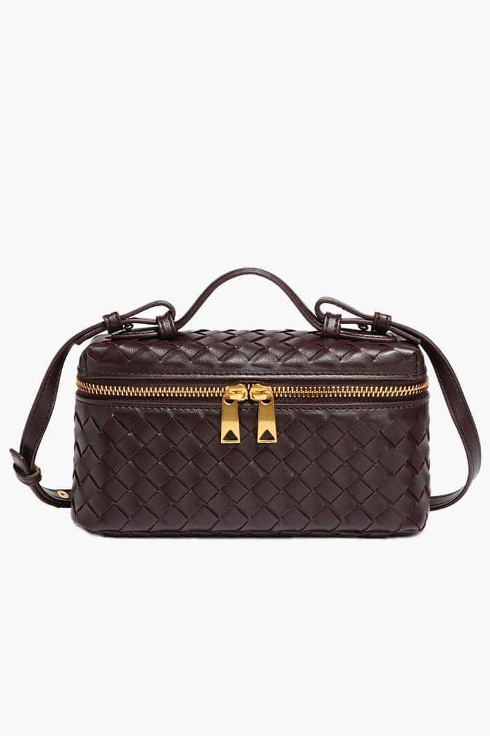 Woven Leather Crossbody Bag – Elegant Everyday Essential