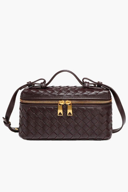 Woven Leather Crossbody Bag – Elegant Everyday Essential