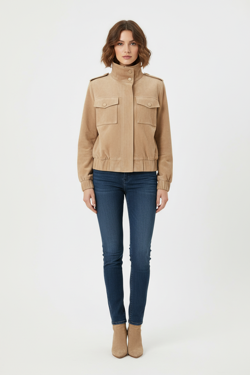 Classic Faux Leather Jacket