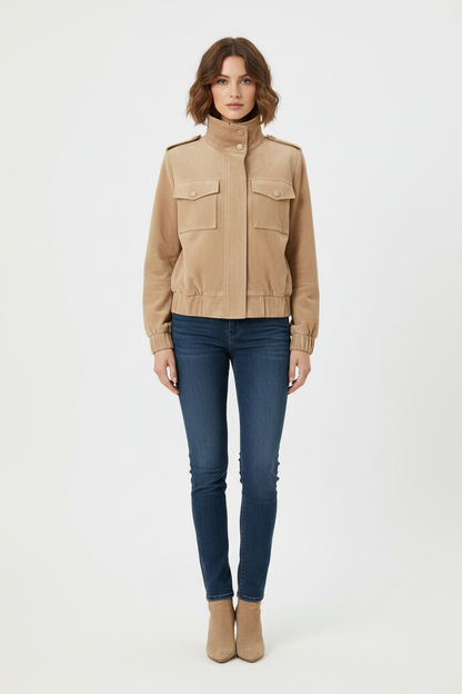 Classic Faux Leather Jacket