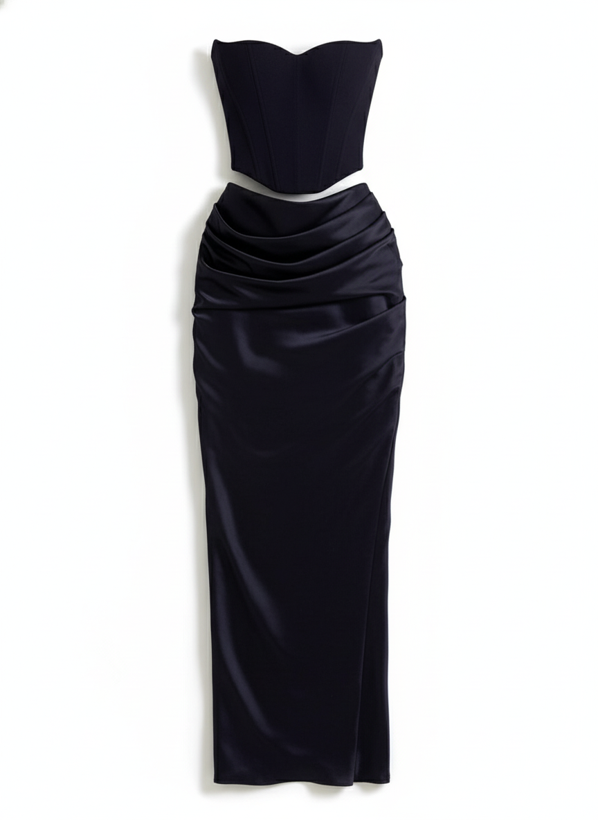 Elegant Satin Belle Dress