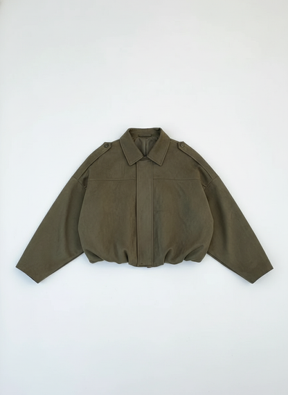 Luxurious Suede Bomber Jacket