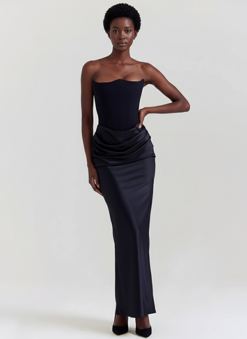 Elegant Satin Belle Dress