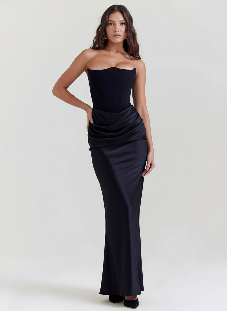 Elegant Satin Belle Dress