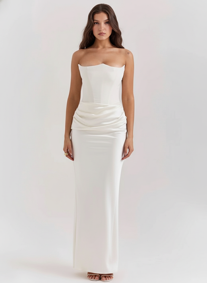 Elegant Satin Belle Dress