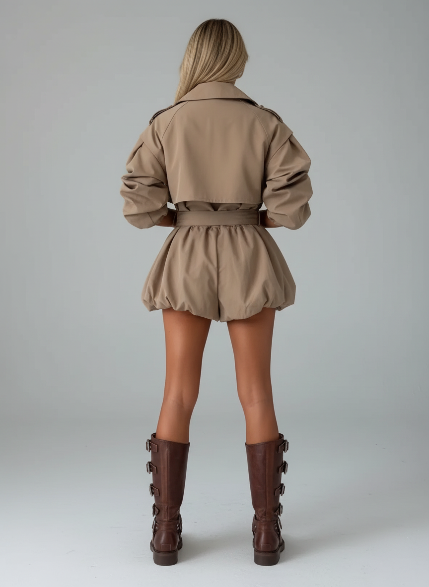 Elegant Blazer & Shorts Set