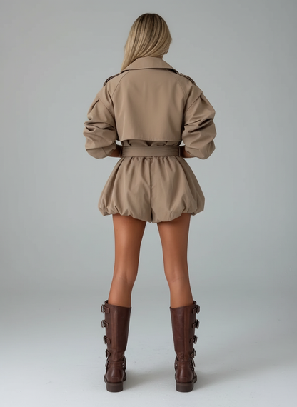 Elegant Blazer & Shorts Set