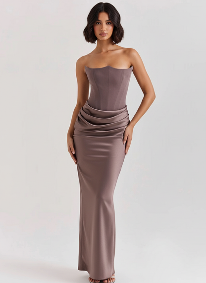 Elegant Satin Belle Dress