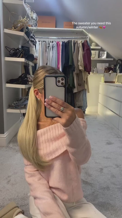 Elegant Off-Shoulder Knit Top